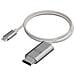 Cavo Usb-c A Displayport 2m 8k Ultra Hd Serie Pro Cavo, Grigio Chiaro - Foto miniatura 3