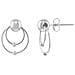 Orecchini A Cerchio In Argento Sterling, Orbiting - Foto miniatura 1