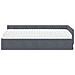 Struttura Letto Angolare con Materasso 2 pcs Grigio Velluto - Foto miniatura 5