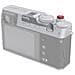 Impugnatura 4566 per Pollice Fujifilm X100VI X100V Alluminio Silicone Argento - Foto miniatura 1