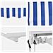 Tenda Retrattile Blu e Bianco 250 x 200 cm Poliestere e Metallo - Foto miniatura 8