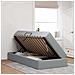 Letto con contenitore e materasso Grigio chiaro 90 x 190 cm - Foto miniatura 4