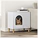Casa per Gatti Bianco Lucido 51 x 30 x 52 cm Legno multistrato - Foto miniatura 2