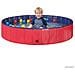 Piscina Pieghevole per Cani Rosso e Blu Ø 160 x 30 cm PVC - Foto miniatura 3