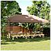 Tenda Party Marrone 292 x 580 x 315 cm Tessuto Oxford - Foto miniatura 2