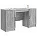 Scrivania Grigio Sonoma 142,5 x 50 x 75 cm Legno ingegnerizzato - Foto miniatura 2