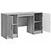 Scrivania Grigio Sonoma 142,5 x 50 x 75 cm Legno ingegnerizzato - Foto miniatura 3