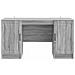 Scrivania Grigio Sonoma 142,5 x 50 x 75 cm Legno ingegnerizzato - Foto miniatura 4