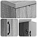 Scrivania Grigio Sonoma 142,5 x 50 x 75 cm Legno ingegnerizzato - Foto miniatura 7
