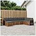 Set di divani da esterno con cuscino 6 pcs Naturale e Antracite - Foto miniatura 2