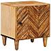Comodino Marrone 40 x 33,5 x 46 cm Legno di mango massello - Foto miniatura 1