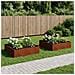 Vaso da giardino 2 pz Ruggine 100 x 100 x 30 cm Acciaio Corten - Foto miniatura 2