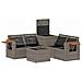 Set di divani 6 pz Grigio e Grigio Scuro - Foto miniatura 10