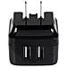 Caricabatterie da Muro a doppia porta x2 USB ad alta potenza (17W / 3.4 Amp) Alimentatore USB da viaggio (Internazionale)  - Foto miniatura 6