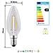 E14 2W, Lampada Candela C35 A Filamento Led, Luce Calda 2700K, 180 Lumen - Foto miniatura 2