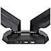 Supporto a Doppio Braccio per dual Monitor con 2 porte USB e Audio Pass-Through - Foto miniatura 4