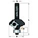 Fresa R/concavo Colt. 4 Tagli Hw Z2 S=8 D=27 L=57.5 R=3 Dx 661.030.41 - Foto miniatura 1