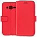 Custodia Portafoglio Stand Case Per Samsung Galaxy J3 - Rossa - Foto miniatura 2