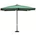 Ombrellone Da Giardino Ø 3 Palo Centrale In Legno Telo Verde Per Esterno Ristorante Gelateria Bar Hotel Albergo - Foto miniatura 1