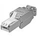 ver Techly Plug Rj45 Cat. 6 Schermato Stp Tooless Con Fermacavo - Foto miniatura 1