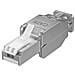 ver Techly Plug Rj45 Cat. 6 Schermato Stp Tooless Con Fermacavo - Foto miniatura 3