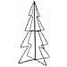 Albero di Natale a Cono 160 LED per Interni Esterni 78x120 cm - Foto miniatura 2
