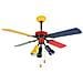 Ventilatore da Soffitto CC 09105 C con Luce 3 Livelli di Velocità Potenza 180 W Multicolore - Foto miniatura 1