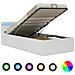 Giroletto Contenitore Idraulico LED Bianco Similpelle 100x200cm - Foto miniatura 1