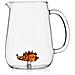 Brocca Riccio in Vetro Borosilicato Dimensioni h 18 x Ø 13 cm Capacità 170 cl - Animal Farm - Foto miniatura 1