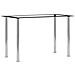 Tavolo Da Pranzo Nero E Trasparente 120x60x75cm Vetro Temperato - Foto miniatura 1