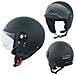Scooter Moto Casco Jet Omologato Ece 22-05 Visiera Avio Nero Opaco Xs - Foto miniatura 1