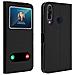 Custodia Wiko View 3 Pro Sportellino 2x Finestre Cover Silicone - Nero - Foto miniatura 1