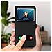 Custodia Wiko View 3 Pro Sportellino 2x Finestre Cover Silicone - Nero - Foto miniatura 5
