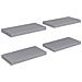 Scaffali A Parete 4 Pz Grigi 50x23x3,8 Cm In Mdf - Foto miniatura 2
