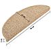 Tappeti Autoadesivi Scale Aspetto Sisal 15 pz 56x17x3 cm Sabbia - Foto miniatura 5