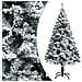 Albero di Natale Artificiale con Neve Fioccata Verde 120 cm PVC - Foto miniatura 1