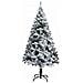 Albero di Natale Artificiale con Neve Fioccata Verde 120 cm PVC - Foto miniatura 5