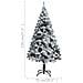 Albero di Natale Artificiale con Neve Fioccata Verde 120 cm PVC - Foto miniatura 6