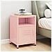 Comodino Rosa 35x35x51 Cm In Acciaio - Foto miniatura 1