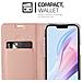 Custodia Compatibile Con Apple Iphone 13 Mini In Classy Oro Rosa - Coperchio Protettiva Con Chiusura Magnetica, Funzione Stand E Tasca Per Le Carte - Foto miniatura 7