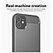 Custodia Compatibile Con Apple Iphone 11 In Brusched Grigio - Coperchio Protettivo In Silicone Tpu Flessibile In Look Acciaio Inossidabile-fibra Di Carbonio - Foto miniatura 3
