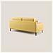 Uranio Divano Moderno Lineare In Ecopelle Impermeabile T04 Giallo 146 Cm - Foto miniatura 3