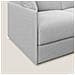Evans Divano Letto In Tessuto Ecosostenibile Grigio 169 Cm (mat. 140x197) - Foto miniatura 4