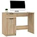 Scrivania Rovere Sonoma 100x50x75 Cm In Legno Multistrato - Foto miniatura 3