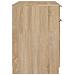Scrivania Rovere Sonoma 100x50x75 Cm In Legno Multistrato - Foto miniatura 4