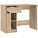 Scrivania Rovere Sonoma 100x50x75 Cm In Legno Multistrato - Foto miniatura 5