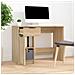 Scrivania Rovere Sonoma 100x50x75 Cm In Legno Multistrato - Foto miniatura 7