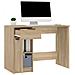Scrivania Rovere Sonoma 100x50x75 Cm In Legno Multistrato - Foto miniatura 8