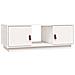 Tavolino Da Salotto Bianco 100x50x35 Cm Legno Massello Di Pino - Foto miniatura 2