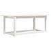 Tavolino da Salotto Bianco 110x55x45 cm Legno Massello di Pino - Foto miniatura 1